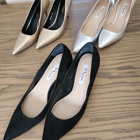 3 Pairs of heeled, dress shoes - Picture 1 of 5